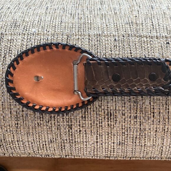 Snakeskin (?) handmade belt - Picture 5 of 8